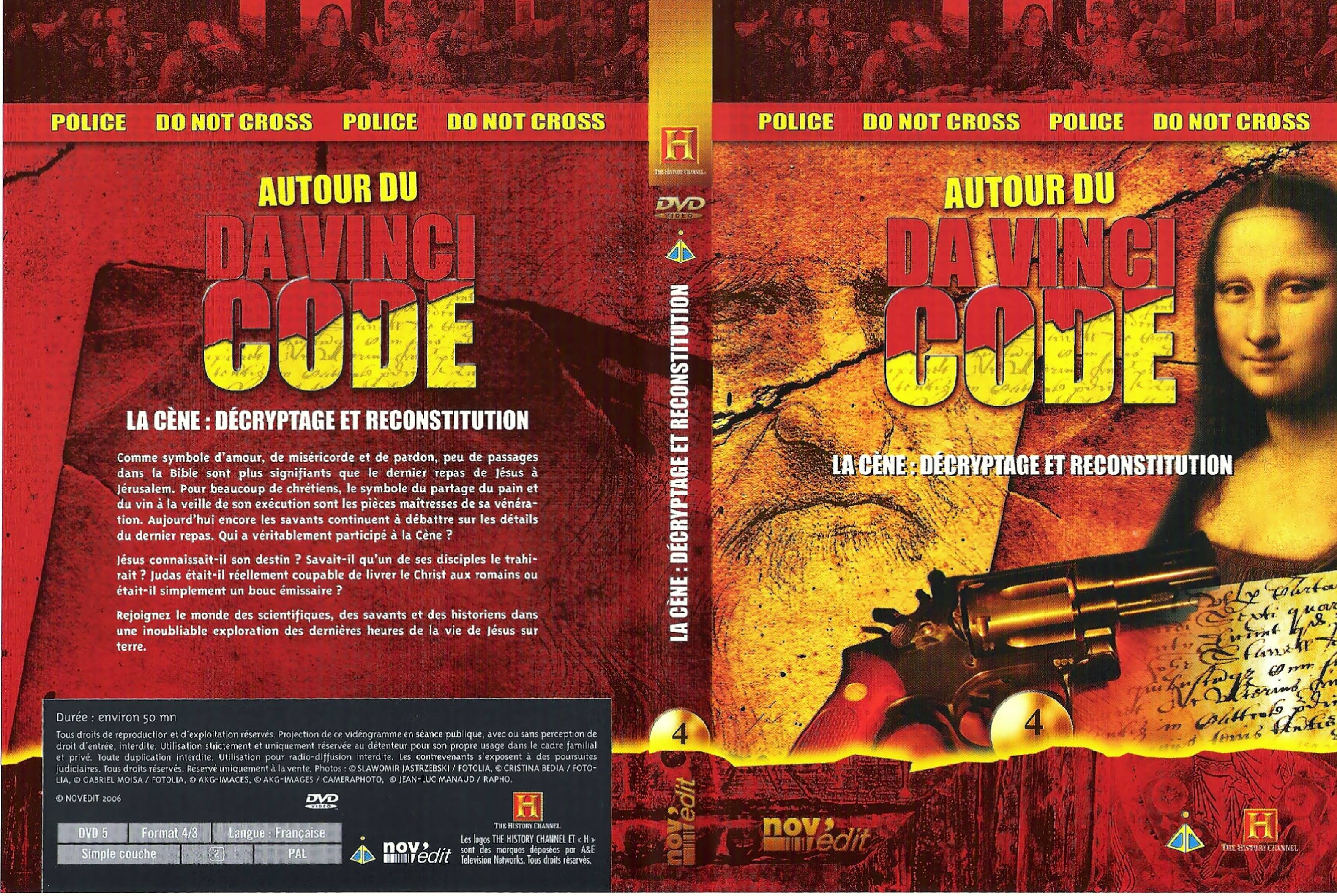 Autour du Da Vinci Code La cene decryptage et reconstition